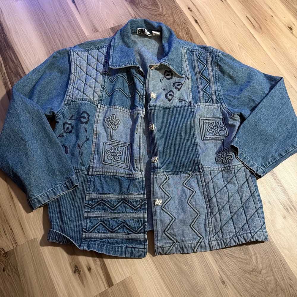 KEREN hart Blue Denim Jacket